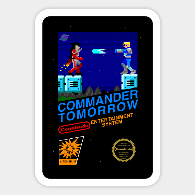 Commander Tomorrow 8 bit video game Sticker by Commander Tomorrow 